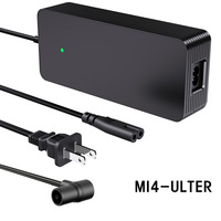 Cargador de Batería de 53.6V 54.6V 2A 2.3A con Certificación UL CE para Segway Ninebot XIAOMI Kukirin Super 73 Escooter Ebike, Batería de Litio de 48V