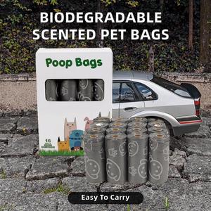 Sacs à déchets sanitaires pour litière de chat, biodégradables, portables, jetables, avec poignée parfumée, en matière plastique - Product Image 2