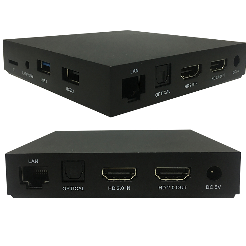Boîtier récepteur décodeur connecté mpeg 4, meilleur décodeur anglais Tv Internet, Android 7.1, 4K UHD, 5 pièces