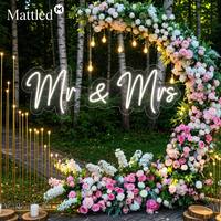 Letrero LED de Neón Personalizado para Boda, con la inscripción "Sr. y Sra." |   Fondo para Despedida de Soltera y Compromiso |   Accesorio Fotográfico para Aniversario | Venta al por mayor de fábrica