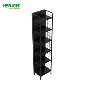 White Mesh <b>Wire</b> Back Adjustable Wall Display Rack For Convenience Retail Shop - Product Image 2