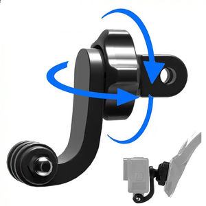 Adaptador de Clip con Gancho en J para Montaje Vertical en Superficies, Rotación de 360°, para Cascos GoPro Hero 13 12 11 10 9 8 7, DJI Osmo Action, <span class=keywords><strong>Insta360</strong></span> - Product Image 1