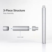Foret diamanté détachable avec adaptateur réutilisable pour le perçage humide du béton, diamètre personnalisé