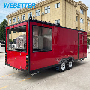 WEBETTER Remorque mobile de cuisine de restauration rapide Camion de nourriture pour four à pizza au feu de bois Remorque BBQ Food Truck à vendre - Product Image 2