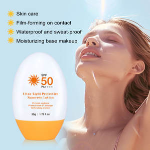 Vente en gros d'usine crème solaire pour le visage teintée ultra légère SPF 50 crème solaire hydratante blanchissante pour la peau pour filles <span class=keywords><strong>Uv</strong></span> - Product Image 3