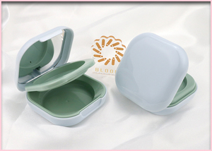 Khuôn mặt trang điểm khay đôi rỗng ép bột bánh nhỏ gọn trường hợp - Product Image 3