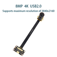 140 Geniş Açılı 8MP 4K USB Kamera Modülü 3840*2160 Çözünürlük F2.2 F1.2.7 CMOS Sensör UVC Tak ve Çalıştır Web Kamerası Makine Görüşü İçin