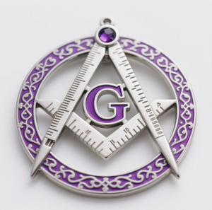 批发共济会镀金锌合金共济会定制共济会纪念联盟定制金属翻领别针徽章 - Product Image 2