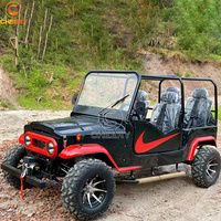 320cc automatique avec roues en alliage de 12 pouces CVT 4 temps Quad 2 4 seat utv J-eep adulte utv buggy voiture