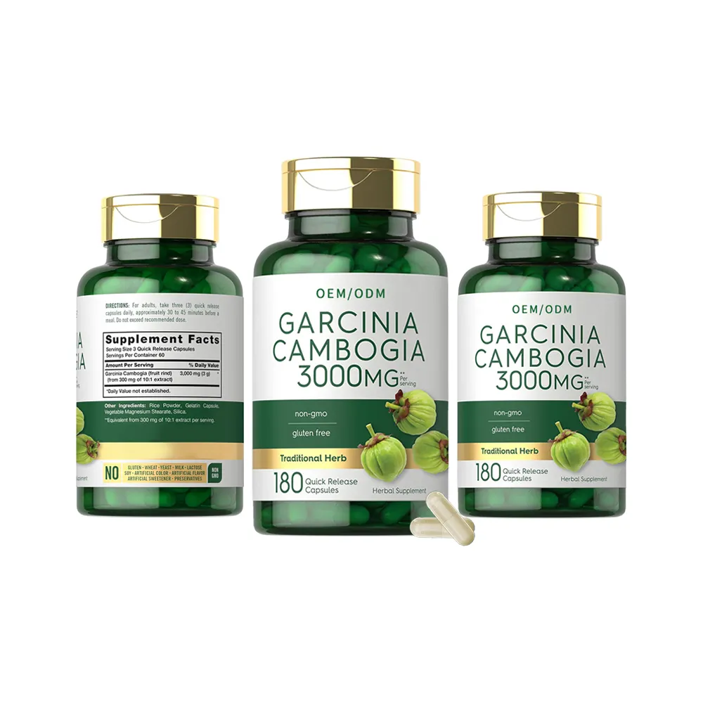 Cápsulas de gordura para perda de peso, produtos saudáveis, suplemento natural para perda de peso e emagrecimento, garcinia cambogia