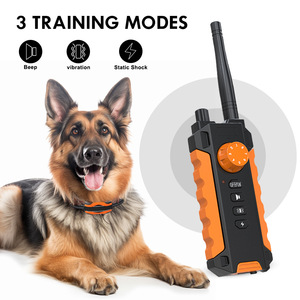 Entraîneur de chien télécommandé, portée de 3300 pieds, suppresseur d'aboiements, équipement d'entraînement pour animaux de compagnie, couleur noir et orange - Product Image 2