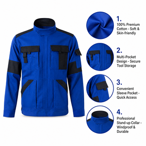 SINO-SAFE Working <strong>Clothes</strong> Men's Cotton <strong>Work</strong> Jackets <strong>Work</strong> Pants Engineers <strong>Work</strong> Suits With Multiple Pockets - Product Image 6