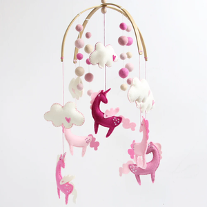 Decoración para Cuarto de Bebé, Soporte Redondo de Madera de Haya para Móvil de Cuna, Marco de <span class=keywords><strong>Arco</strong></span> para Colgar Móviles DIY - Product Image 4