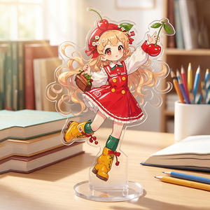 Figurines décoratives personnalisées en plastique, motif dessin animé, support de carte, petite étoile, ornement de bureau, figurines humaines - Product Image 1