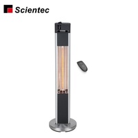 Nouveaux produits 1600W 3 niveaux de chaleur pour le chauffage électrique de l'interrupteur de sécurité extérieur Vente en gros de marchandises stockées