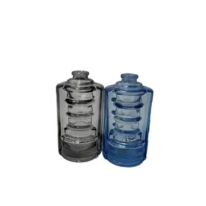 Neues Luxus-rundsglas für Cologne-Parfüm-Düftungsflasche bernsteinfarbene runde Parfüm-Sprühflaschen 75 ml