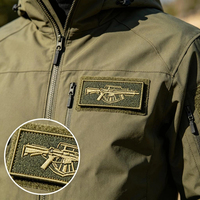 Patch Bordir Jahitan Halus dengan Perekat Velcro untuk Logo Merek Pakaian Desain Kustom Langsung dari Pabrik