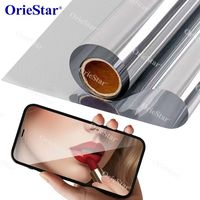 Rouleau de protection d'écran en PET à finition miroir pour tablette et appareil mobile, film décoratif haute brillance