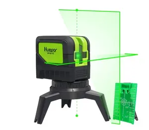 HUEPAR DIY CROSS Hijau BEAM LASER LEVEL dengan 2 Titik Vertikal HORIZONTAL SELF LEVELING-HUEPAR 9211 G