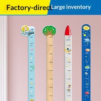 Autocollant mural de mesure de la hauteur de la girafe, règle, décoration de chambre d'enfant, chambre à coucher, dessin animé, auto-adhésif, imperméable, en PVC