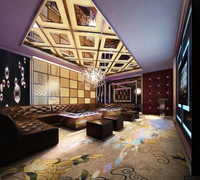 Tapis en nylon d'hôtel de luxe de restaurant tapis épais personnalisé mur à mur tapis imprimés de polyester d'aéroport d'Axminster