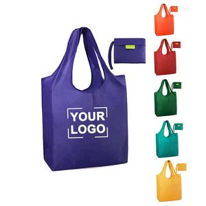 Bolsa de Compras Plegable Reutilizable Personalizada Yy995, Fabricada con Poliéster 190T Reciclado - Product Image 1