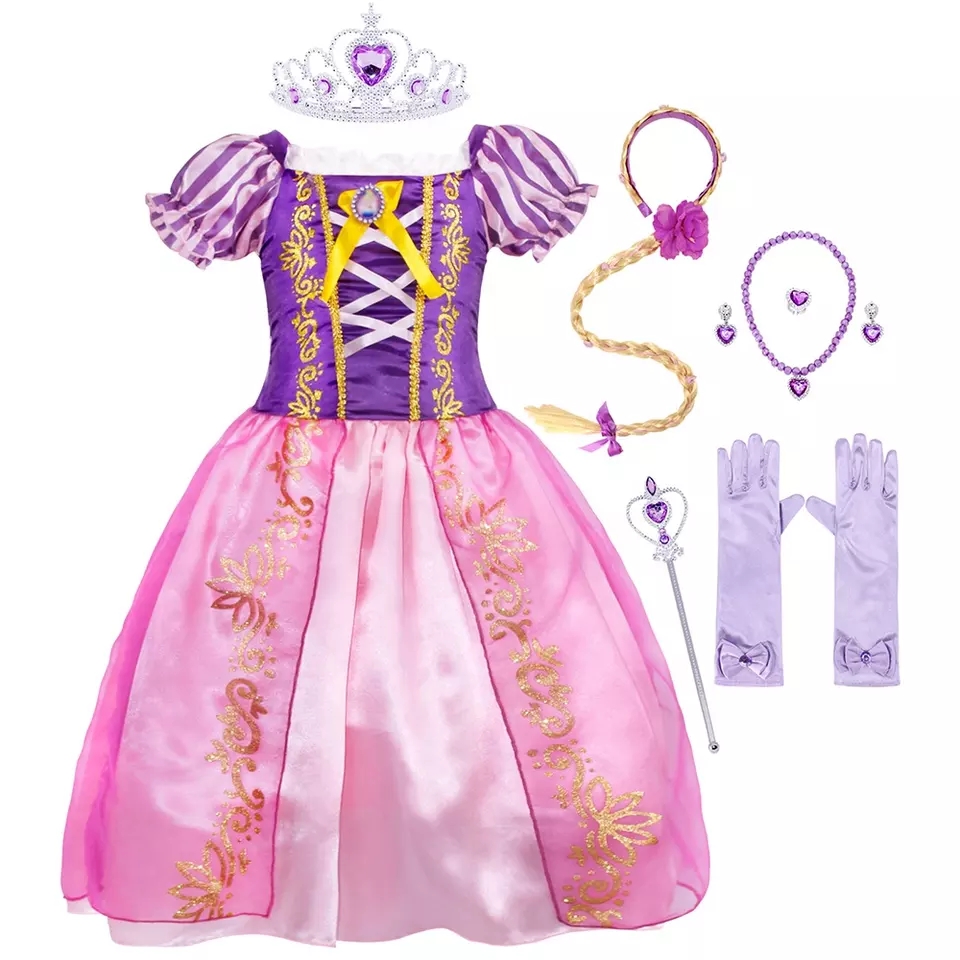 Abito da principessa Rapunzel