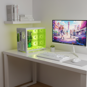 Boîtier d'ordinateur personnalisé Pcooling, boîtier de <span class=keywords><strong>PC</strong></span> de jeu en verre trempé, boîtier de <span class=keywords><strong>PC</strong></span> à refroidissement par eau, boîtier de <span class=keywords><strong>PC</strong></span> de bureau - Product Image 2