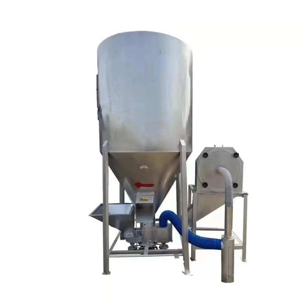 Misturador de alimentação vertical doméstico, máquina de misturador de aves, 500kg, 1000kg, para fazenda eua/