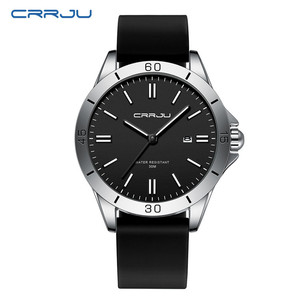 Montre sport à quartz pour homme avec grand cadran de 43 mm, modèle 5025, avec 3 aiguilles lumineuses, étanche, en silicone léger - Product Image 3