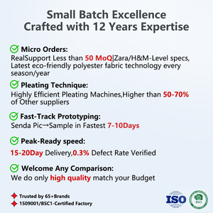 Zhuo Yang handmade chất lượng cao của phụ nữ áo sơ mi giản dị nhà máy làm thiết kế xếp li Áo - Product Image 6