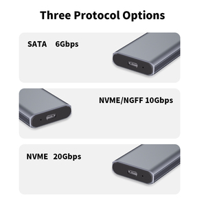 USB <span class=keywords><strong>3.2</strong></span> tip-c aletsiz alüminyum SSD muhafaza 10 Gbps SATA arabirim durumda M.2 PCIe NVMe HDD için - Product Image 6