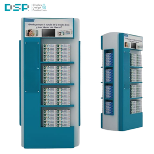 Soporte de exhibición de acrílico al por menor de champú cilíndrico de fábrica vietnamita DSP, gel de baño, productos para el cuidado de la piel y cosméticos - Product Image 2