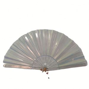 พัดมือพลาสติก PVC ขนาดใหญ่ สีม่วงสะท้อนแสง นีออน คุณภาพสูง ทนทาน พิมพ์ลายตามสั่ง ดีไซน์เท่ห์ รุ่นใหม่ล่าสุด - Product Image 3