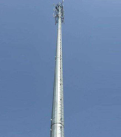Tour de télécommunication monopode OEM 15M 20M 25M galvanisée à chaud, à tube unique, haute résistance au vent, pour couverture de signal