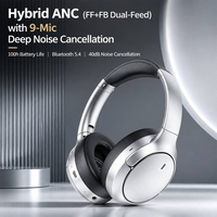 Casque sans fil hybride ANC J20S avec 9 micros pour une réduction de bruit profonde de 40 dB et une autonomie de 100 h via BT 6.0