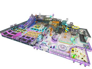 미래 지향적인 센스 테크놀로지 대형 실내 어린이 놀이터 세트 공원 어린이 실내 놀이기구 (클라이밍 월 포함) - Product Image 2