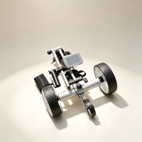Chariot de golf électrique et télécommandé avec mécanisme de pliage rapide pour un transport pratique lors des voyages de golf