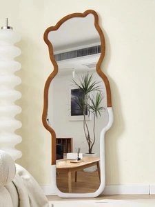 Hiện đại đầy đủ chiều dài gương với lượn sóng tường và sàn thiết kế đầy đủ cơ thể không thường xuyên trang trí đứng gương - Product Image 3