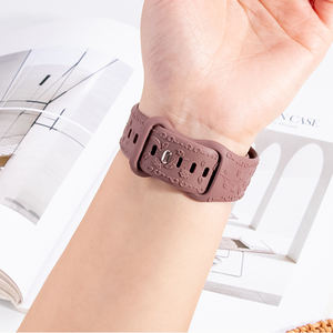 Ladies in Design Bracelet Fleurs Graver Floral Remplacement Bracelets Silicone Femme Bandes pour <span class=keywords><strong>Apple</strong></span> <span class=keywords><strong>Watch</strong></span> Se 40 <span class=keywords><strong>Mm</strong></span> - Product Image 4