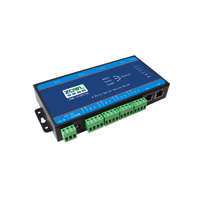 Passerelle industrielle série vers Ethernet, 4 ports RS232/422/485, double ports Ethernet, prise en charge des protocoles Modbus RTU/TCP MQTT, alimentation DC 9-36V