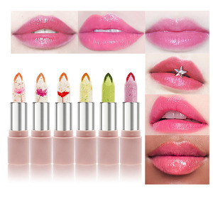 Mirsist ลิปบาล์มเปลี่ยนสีได้6ชิ้น, ลิปบาล์มดอกไม้กันน้ำลิปสติกสีติดทนนานลิปบาล์ม - Product Image 4