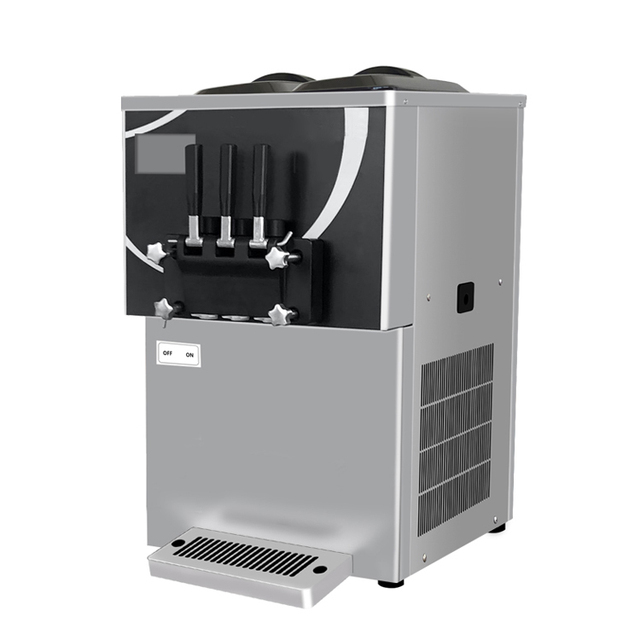 Commercial 3 Flavor Soft Ice Cream Machine Automatic Ice Cream Machine Maker