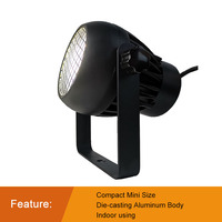 Projecteur LED COB 2-en-1 Blanc Chaud + Blanc Froid pour Scène de Théâtre Intérieur, Lumière de Fond Compacte en Aluminium, Type Fresnel