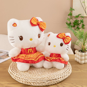 <span class=keywords><strong>Kt</strong></span> Mèo Nhồi Bông động vật từ phim hoạt hình phim siêu mềm Kawaii mèo đồ chơi với trống PP bông hộp ODM tùy chỉnh trọng tính năng - Product Image 3