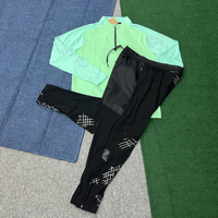Chándal Deportivo Unisex de Talla Grande con Media Cremallera y Manga Larga, de Secado Rápido, Transpirable, Anti-UV, para Entrenamiento, Running y Deportes