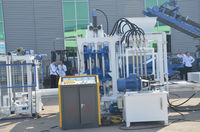 Machine à fabriquer des blocs automatique hydraulique contrôlée par PLC SHIYUE QT4-15