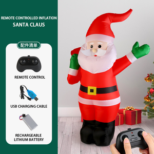 Juguete Inflable de Santa Claus con Control Remoto para Navidad, Regalo Festivo, Divertido, Eléctrico, Recargable, Juguetes con Control Remoto para Niños - Product Image 3