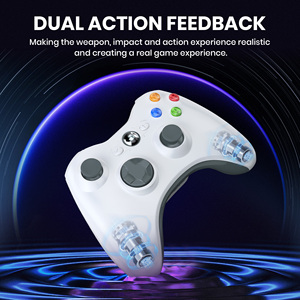 2.4G 40ft Không Dây <span class=keywords><strong>Xbox</strong></span> 360 Điều Khiển Dual-Rung Gamepad Cho <span class=keywords><strong>Xbox</strong></span> 360/Mỏng Windows 11 10 8 7 Trắng - Product Image 6