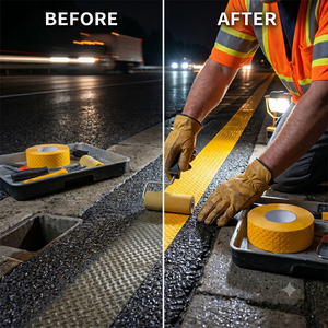 Cinta de Seguridad Antideslizante de Alta Resistencia, Solución Reflectante para Señalización de Pisos en Almacenes, Escaleras, Pasillos, Muelles de Carga, Cinta Industrial - Product Image 4